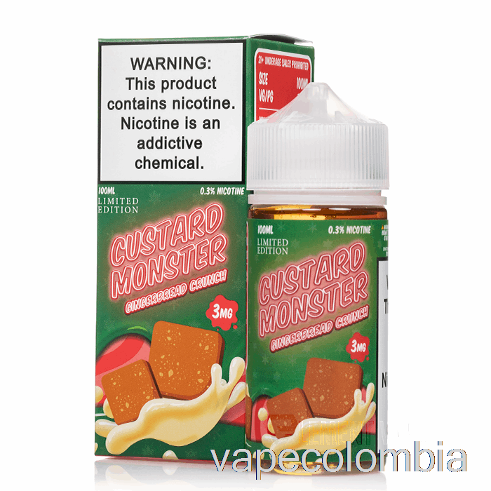 Vape Kit Completo Gingerbread Crunch - Natillas Monstruo - 100ml 0mg